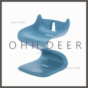 OHHDEER Creative Double Layer Soap Box Suction Cup Drain Soap Holder Bathroom Shower Soap Dishes Case Tray 创意双层肥皂架