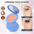 【Buy 1 Take 2】Oil Control Face Powder Waterproof Long-lasting Setting Powder Light Face Compact Powder With Mirror+Puff. 