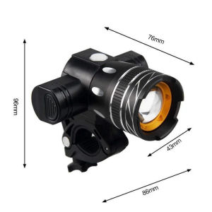 LED Bicycle Front Light Zoomable 30000LM USB Rechargeable LED MTB Bicycle Light Racing Headlight Rear Lamp Kit Safety Waterproof