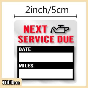 [Hilldora] 100pcs roll Oil Change Service Reminder Stickers Window Sticker Car Sticker