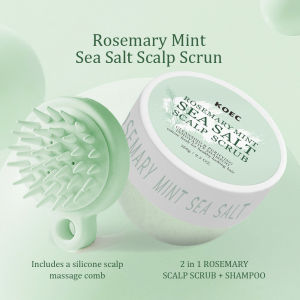 KOEC Sea Salt Scalp Scrub 260g Includes a comb for massage deep cleansing and volumizing—leaves hair fresh and airy.