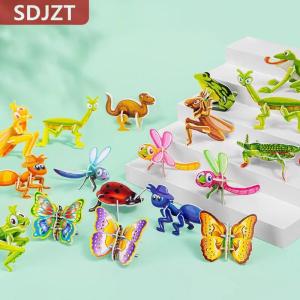 [COD] SDJZT ปริศนา3D สำหรับเด็กของเล่น25ชิ้น3D เพื่อการศึกษาตัวต่อ3D จิ๊กซอว์ปริศนาการ์ตูนของขวัญงานฝีมือสำหรับเด็กผู้ชายเด็กผู้หญิง