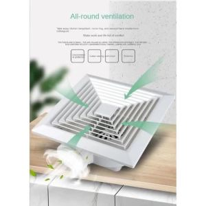 6/8/10inch Bathroom Exhaust Fan Ceiling Ventilator Window Wall Mounted Replacement Airflow Extractor Household  Duct Fans