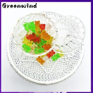 【Greenwind】 20pcs MINI Resin เครื่องประดับหมีที่มีสีสัน DIY งานฝีมือตุ๊กตาตกแต่งลูกกวาด