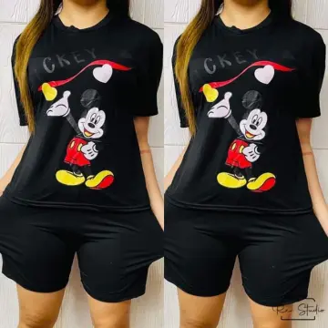 Buy Mickey Mouse Terno Pajama For Women Plus Size online Lazada .ph