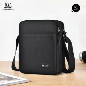 LouisWill Mens Bag Fashion Single-shoulder Bag Multi-pocket Messenger Bag Casual Simple Large Capacity Bag Portable Crossbody Bag Shoulder Bag Business Bag