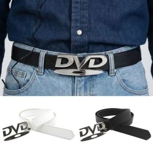 DOOUR DVD English Buckle Belt Nostalgic Design Versatile Fashion Design Sense Niche Belt Sturdy Womens Belt Jeans Decoration