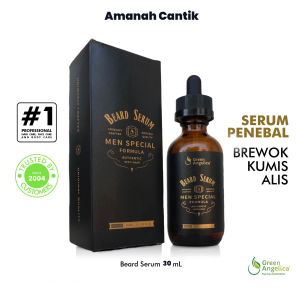 Serum Penumbuh Brewok Kumis Jenggot Jambang Alis Bulu Mata BPOM - Amanah Cantik Cepat Alami 7 Hari