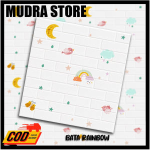 Wallpaper Sticker dinding 3d Foam Motif Gambar Animal KARTUN Wallfoam Dekorasi Kamar Murah 70x77cm