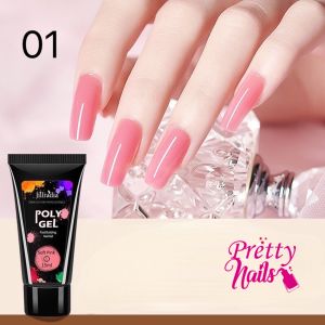 เจลต่อเล็บ โพลีเจล เล็บเจล Poly gel เจลต่อเล็บ 15 ml. โพลี่เจลต่อเล็บ เนื้อใส ชมพู ชมพูนู้ด
