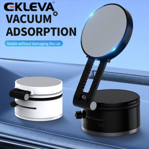 EKLEVA Vacuum Adsorption Magnetic Suction Cup Phone Mount Double Sided Hands-Free Magnetic Cell Phone Holder For Car/Gym/Mirror/Smoot