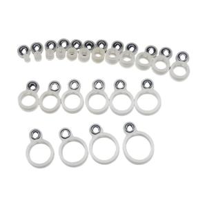 14Pcs/22Pcs Fishing Rod Wire Ceramic Rings Fishing Line Guide Rings O Rings Outdoor Fishing Accessory Easy Installation