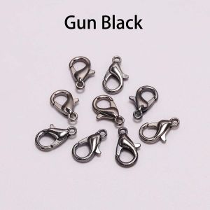 10-50ชิ้นตะขอโซ่สำหรับสร้อยข้อมือสร้อยคอตัวเชื่อมต่อแบบทำมืออุปกรณ์เครื่องประดับ ตะขอก้ามปูโลหะ