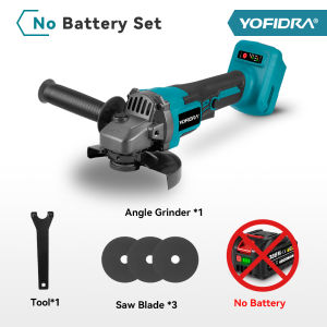 125Mm Máy xay góc Không Chổi Than Máy Đánh Bóng 3 Bánh Răng Không Dây Cắt Máy mài Chế Biến Gỗ Công Cụ Điện Cho Makita 18V Pin