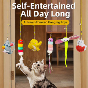✨ Retractable Cat Teaser Wand Toy for Indoor Pet Exercise/Interactive Playtime/Sisal Rope/Durable Design/Adjustable Length/Engaging Cat Toy