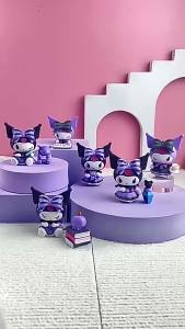 AU Sanrio figurine blind My Melody Kuromi Cinnamoroll Pacha Dog toy dolls gashapon doll machine decorations