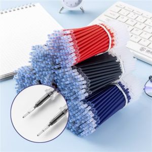 【Local Seller】10Pcs Gel Pen Ballpoint Pen Refill Black Red Blue Gel Pen 0.5mm Students Pens Office School Stationer
