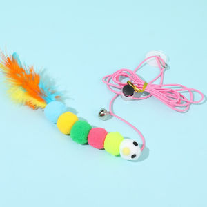 [SG SELLER] New Hanging Bionic Mouse Cat Toy Funny Cat Stick Play by Yourself Relieving Boredom Self-Hi Sound Funny Cat Toy