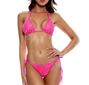 DSF Studio new sequined bikini womens triangle swimsuit multi-color bikini swimsuit Bikini