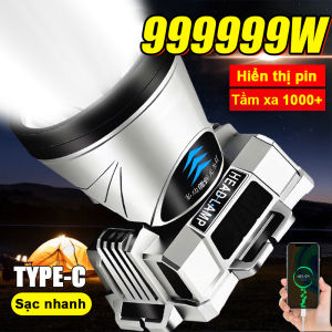 ⭐COD⭐LED đèn pin đội đầu3 mức sáng Lâu sáng 36hChống nước IPX6 Phù hợp mọi hoạt động ngoài trờiđèn đội đầu siêu sángĐèn đầu pin sạcđèn pin đeo đầu