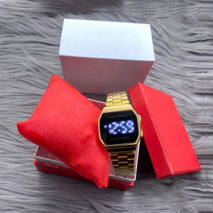 Jam Tangan Wanita Dewasa Digital Touch & HUSH PUPPIES Rantai Diameter