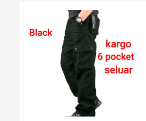men 6pocket belt cargo ready stock malaysia kain tebal size 28-40 s-3xl