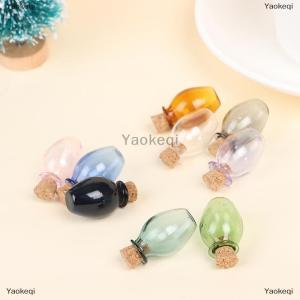 [COD] Yaokeqi 2Pcs 1:12 Dollhouse Miniature Color Bottles Cork Bottles Tiny Jar Model