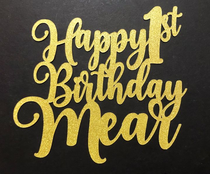 Customized SINGLE COLOR ADD YOUR NAME Cake Toppers made of 250 GSM