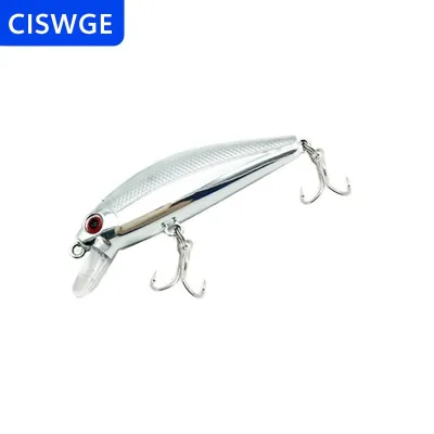 [COD] CISWGE Luya Bait Mạ Điện Bạc 6.5G Sequin Nước Biển Tây Ban Nha Cá Thu Và Bass