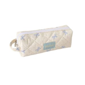 GJURD Storage Y2k Dots Pencil Case Bow Pencil Pouch Large Capacity Cloth Stationery Bag Fashion Stationery Korean Style Pen Bag Stationery Holder