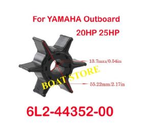 Cánh bơm nước Cano Yamaha 20-25Hp 2 thì-YMM GENUINE IMPELLER FOR YAMAHA 2-STROKE 20-25HP- Mã số 6L2-44352-BOAT STORE