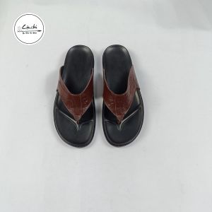 Dép nam quai kẹp Dép xỏ ngón nam da bò cao cấp đế mỏng nhẹ phom dài