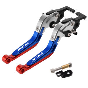 For HONDA PCX 160 PCX160 ABS 2021-2025 Motorcycle CNC Parking handle clutch brake lever with parking lock Accessories Adjustable Foldable Extendable Scooter Handle Levers