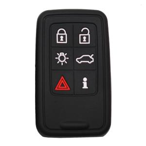 Anti Slip Car Key Protector Flexible Silicone Cover Shockproof Construction Heat Resistant Multi Color Custom Fit Case