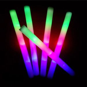 20pcs Fairy lights Stick Flashing Foam LED Light strip Glow Stick Concert Glow light stick xmas decoration Supplies Birthday Party Christmas lights