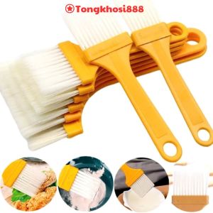 PVN67050 Set 2 Cọ Quét Dầu Nướng Bbq Chịu Nhiệt Cao Đa Năng Màu Vàng Tiện Lợi 15Cm