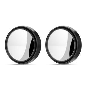 2pcs Car mirror Blind spot mirror Rear view mirror reverse auxiliary rear view mirror Convex mirror 360 degrees wide Angle adjustable rotation