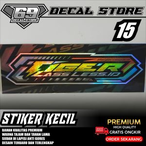 STIKER TIGER LASS LESS STICKER KECIL KEREN DECAL STORE 015
