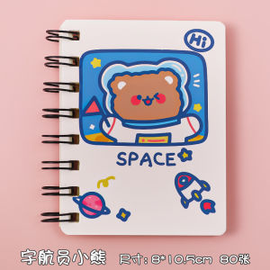 Cartoon Notebook A7卡通笔记本 Buku Nota Kartun Buku Kecil Comel Pelajar Sekolah Stationery School Student Simple Cute Bear Diary Book