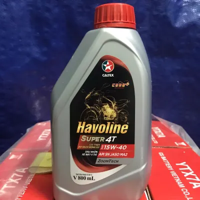 Dầu nhớt xe số gốc khoáng Caltex Havoline Super4T 15w40/20w50 (800ml)