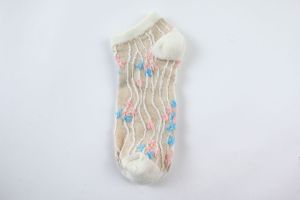 夏季薄款低帮浅口袜子女日系复古文艺风立体浮雕吸汗防臭袜