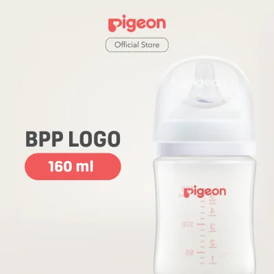PIGEON Botol BPP Wide Neck 160ml w/SofTouch Nipple | Pilih Variasi | Botol Susu Bayi | Botol Susu Newborn | Ramah Lingkungan | Anti Kolik | Anti Kembung | Dot Seperti Payudara Ibu | Nipple Dot Lembut & Elastis | Nipple Dot Size SS