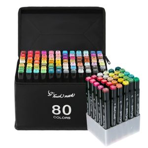 < INLIFE > Painting Markers Manga Sketching Markers Art School Supplies Permanent Marker 30/80Colors