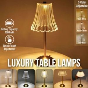 ST78FXHTC USB Rechargeable Led Touch Table Lamp Dimmable 3 Color Dimmable Desk Light Creative Gift Touch Control Beside Lamp