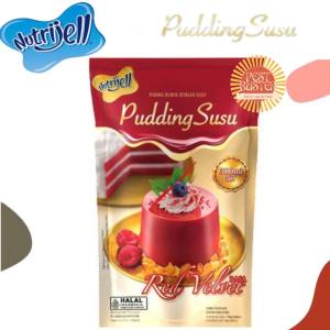 PUDDING SUSU NUTRIJEL REDVELVET SANTAN LAPIS VARIAN RASA RED VELVET BUBUK JELLY INSTANT