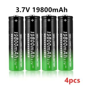 GTF 18650 lithium rechargeable batteries 3.7V 19800mAh battery + Liitokala Lii-202 Charger