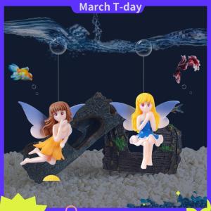 March Phim Hoạt Hình Cá Xe Tăng Trang Trí Nội Thất Mini Diver Mô Phỏng Nổi Nàng Tiên Cá Aquarium Fish Tank Trang Trí Kiki Mặt Dây Chuyền Aquarium Phụ Kiện
