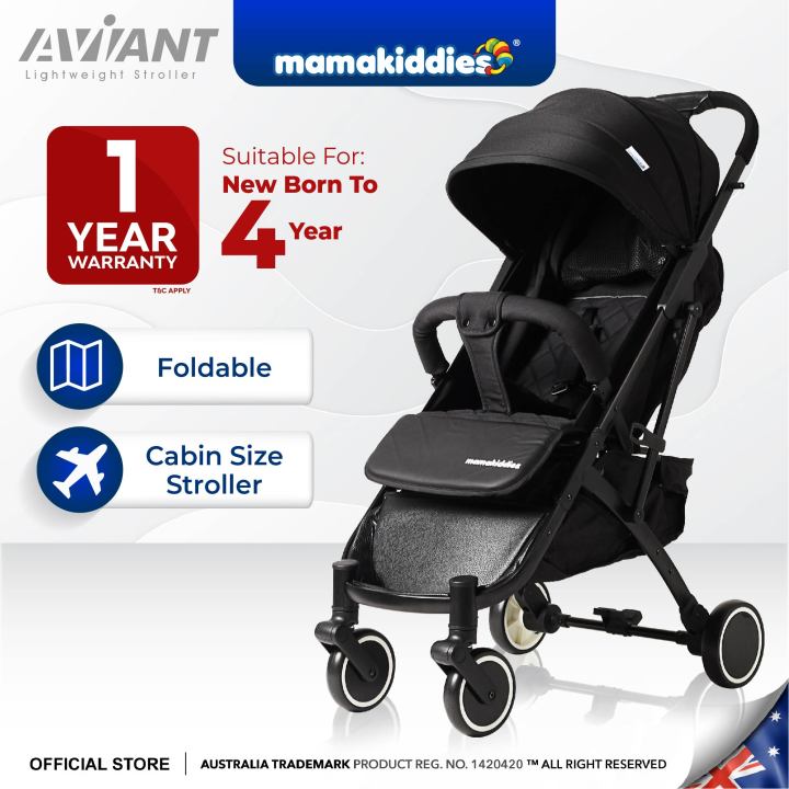 Mamakiddies Aviant Baby Stroller Lightweight Cabin Size Compact Foldable Stroller Bayi Lazada