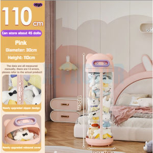 🧸Transparent Doll Storage Bucket 🧸 | Cute Design | Large Capacity | Upgraded Zipper | 110/140/170cm
