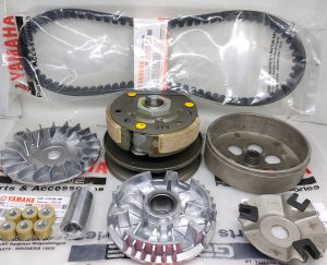 PAKET KOMPLIT PULLY ASSY MIO J PULI VANBEL RUMAH ROLLER SET KIPAS ROLLER MIO SOUL GT MIO GT X-RIDE